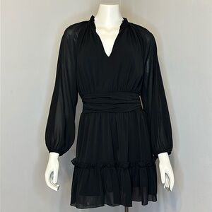 Zara Black Long Sleeve Dress NWT